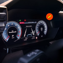 Audi A3 12.3'' Gösterge Ekran Koruyucu 9H+