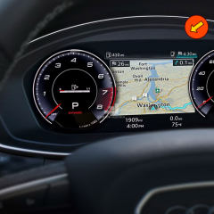 Audi A4 12.3'' Gösterge Ekran Koruyucu 9H+