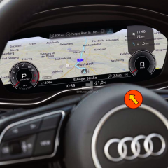 Audi A5 12.3'' Gösterge Ekran Koruyucu 9H+