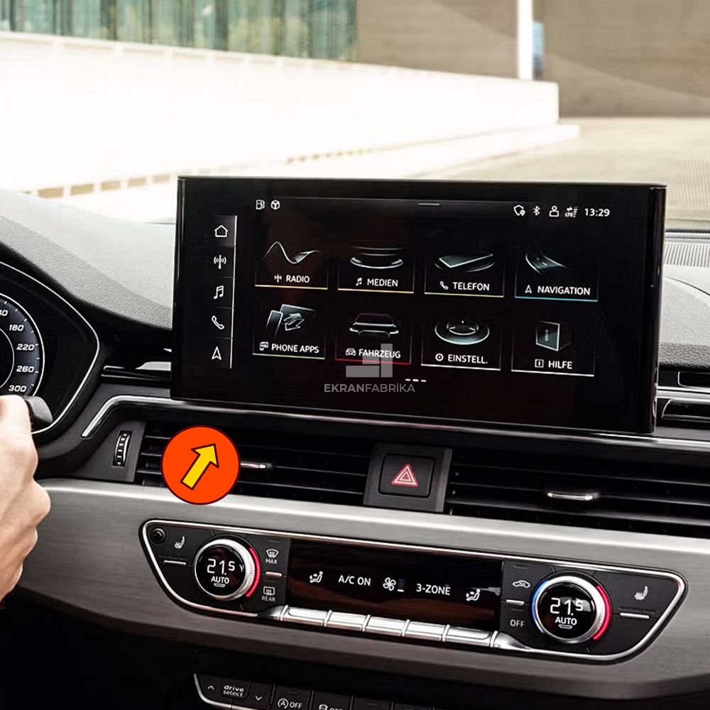 Audi A5 10.1'' Multimedya Ekran Koruyucu 9H+