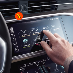 Audi A6 10.1'' Multimedya Ekran Koruyucu 9H+