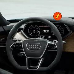 Audi e-Tron 12'' Gösterge Ekran Koruyucu 9H+