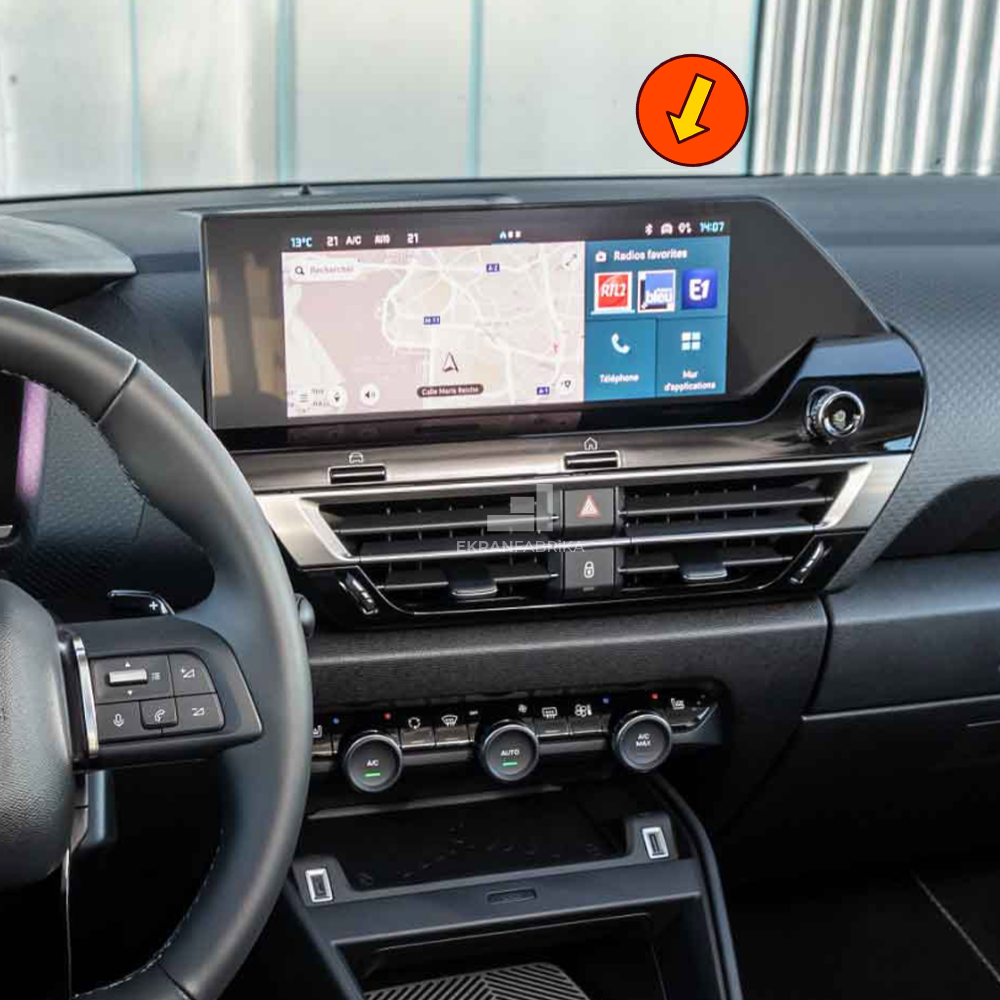 Citroen C4x 10'' Multimedya Ekran Koruyucu 9H+