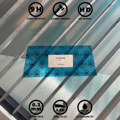 Citroen C4x 5'' Gösterge Ekran Koruyucu 9H+