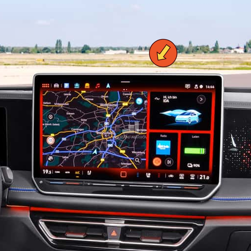 Volkswagen Tiguan 12.9'' Multimedya Ekran Koruyucu 9H+