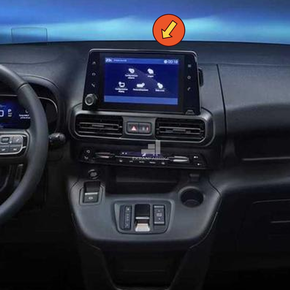 Fiat Doblo 8'' Multimedya Ekran Koruyucu 9H+