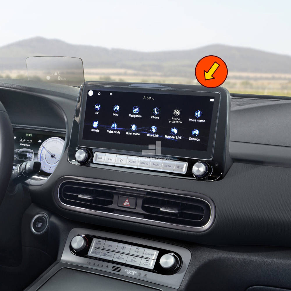 Hyundai Kona 10'' Multimedya Ekran Koruyucu 9H+