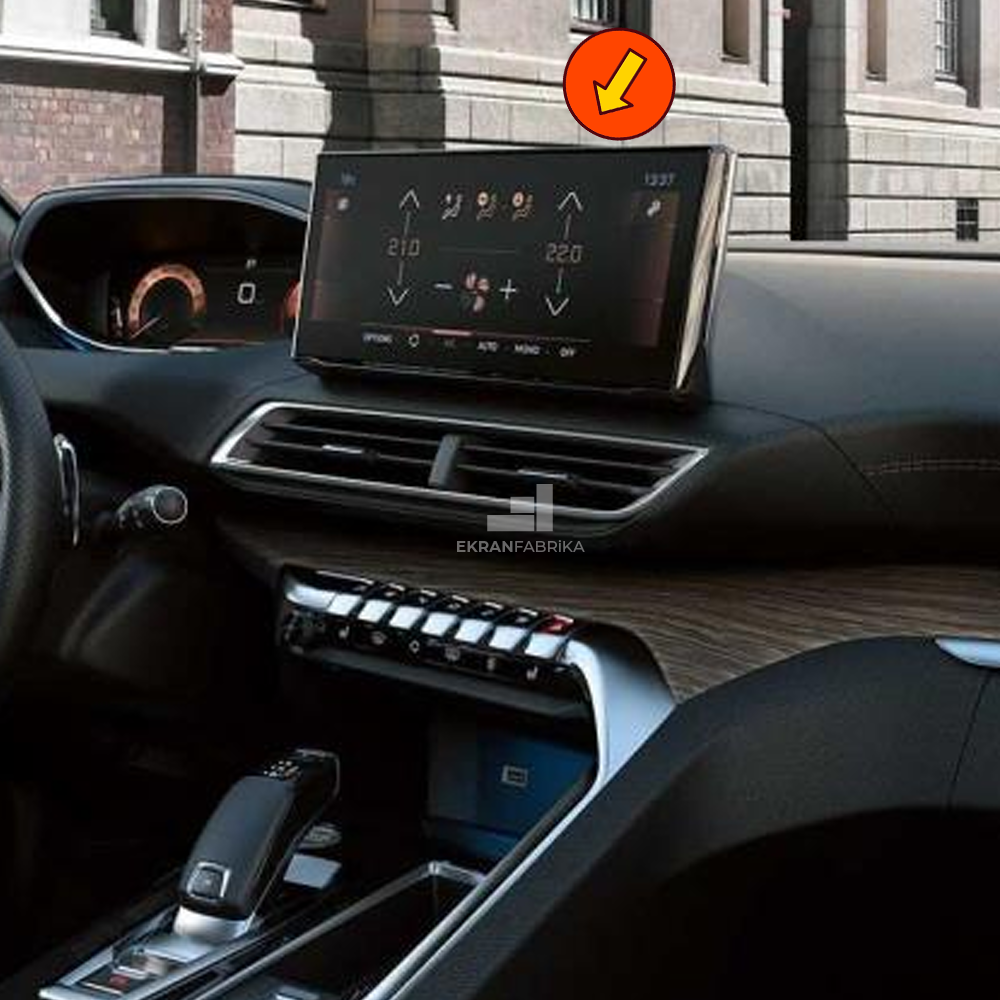 Peugeot 3008 10'' Multimedya Ekran Koruyucu 9H+