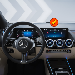 Mercedes GLA Tek Parça Multimedya Ekran Koruyucu 9H+
