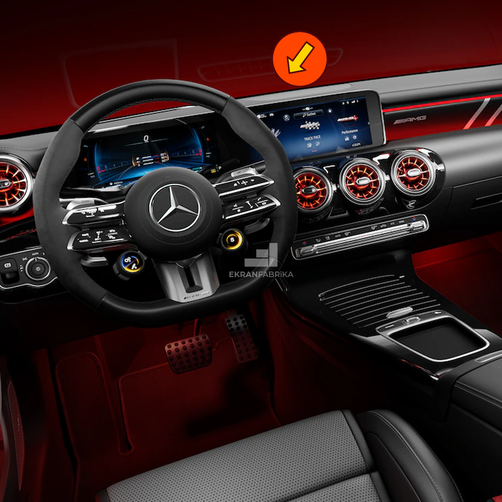 Mercedes CLA Tek Parça Ekran Koruyucu 9H+