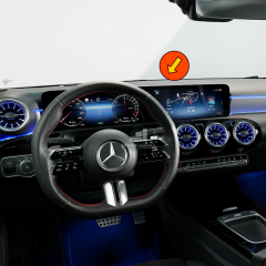 Mercedes A Serisi Tek Parça Ekran Koruyucu 9H+