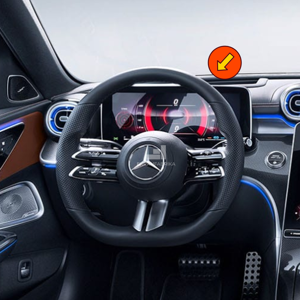 Mercedes C200 12.3'' Gösterge Ekran Koruyucu 9H+