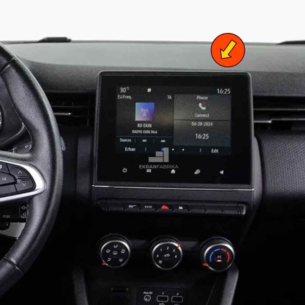 Renault Clio 7.3'' Multimedya Ekran Koruyucu 9H+