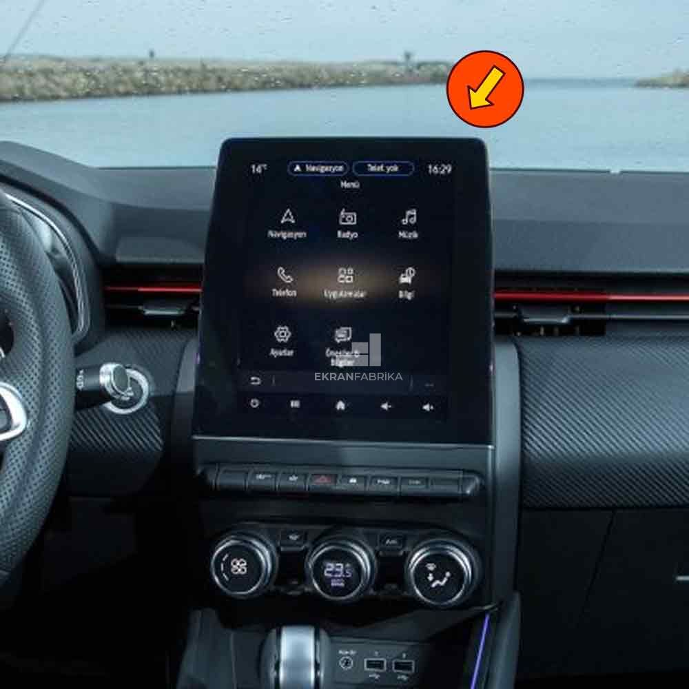 Renault Clio 9.3'' Multimedya Ekran Koruyucu 9H+