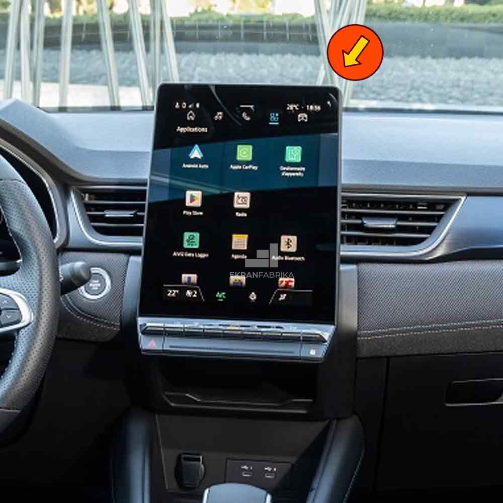 Renault Captur 9.3'' Multimedya Ekran Koruyucu 9H+