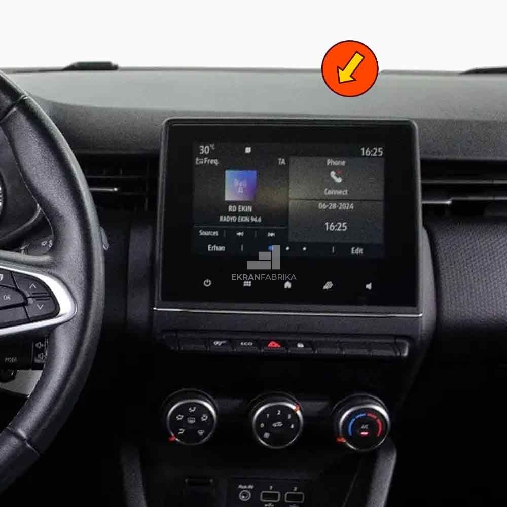 Renault Captur 7.3'' Multimedya Ekran Koruyucu 9H+
